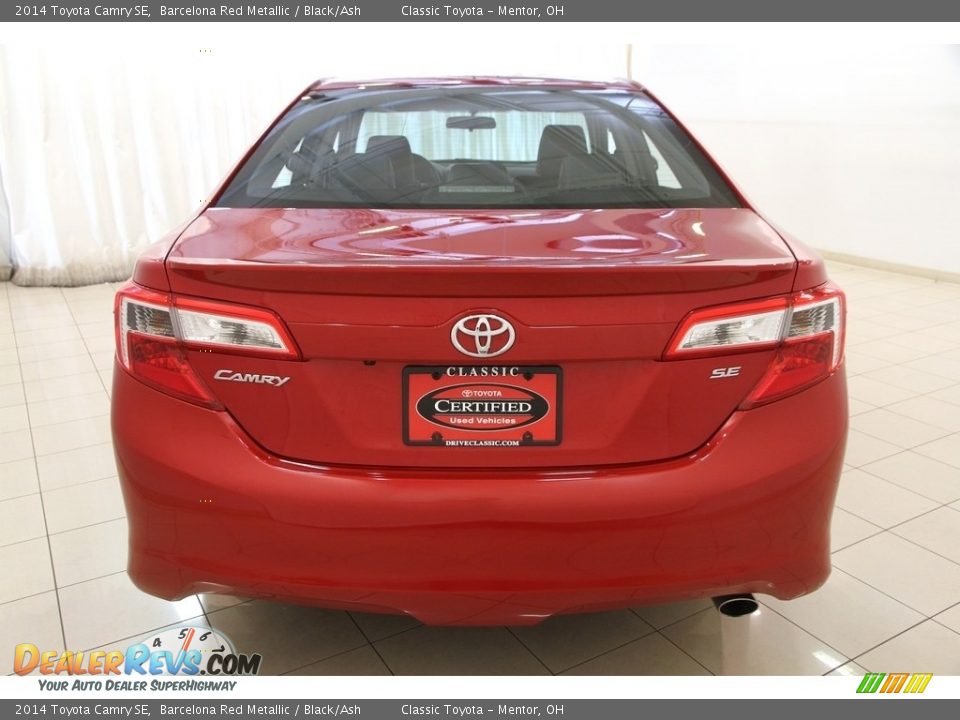 2014 Toyota Camry SE Barcelona Red Metallic / Black/Ash Photo #26