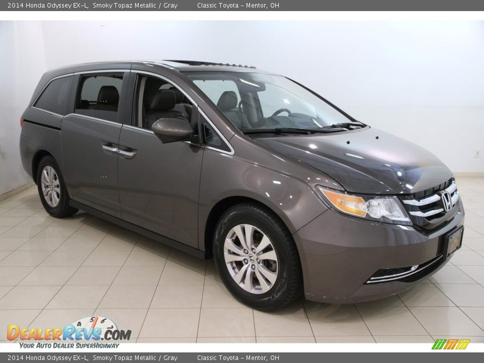 2014 Honda Odyssey EX-L Smoky Topaz Metallic / Gray Photo #1