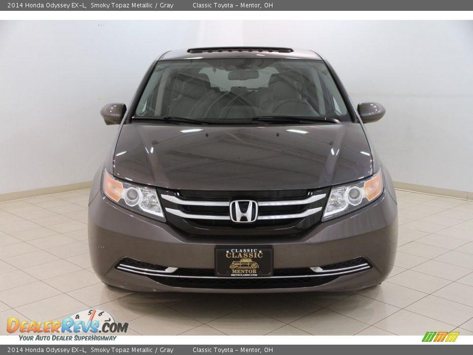 2014 Honda Odyssey EX-L Smoky Topaz Metallic / Gray Photo #2