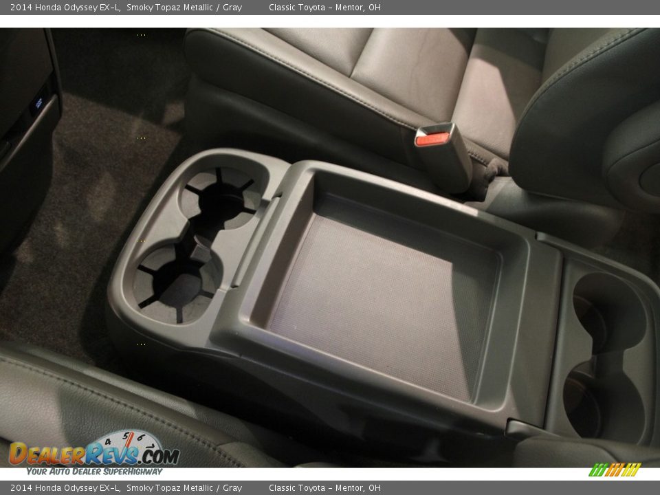 2014 Honda Odyssey EX-L Smoky Topaz Metallic / Gray Photo #15