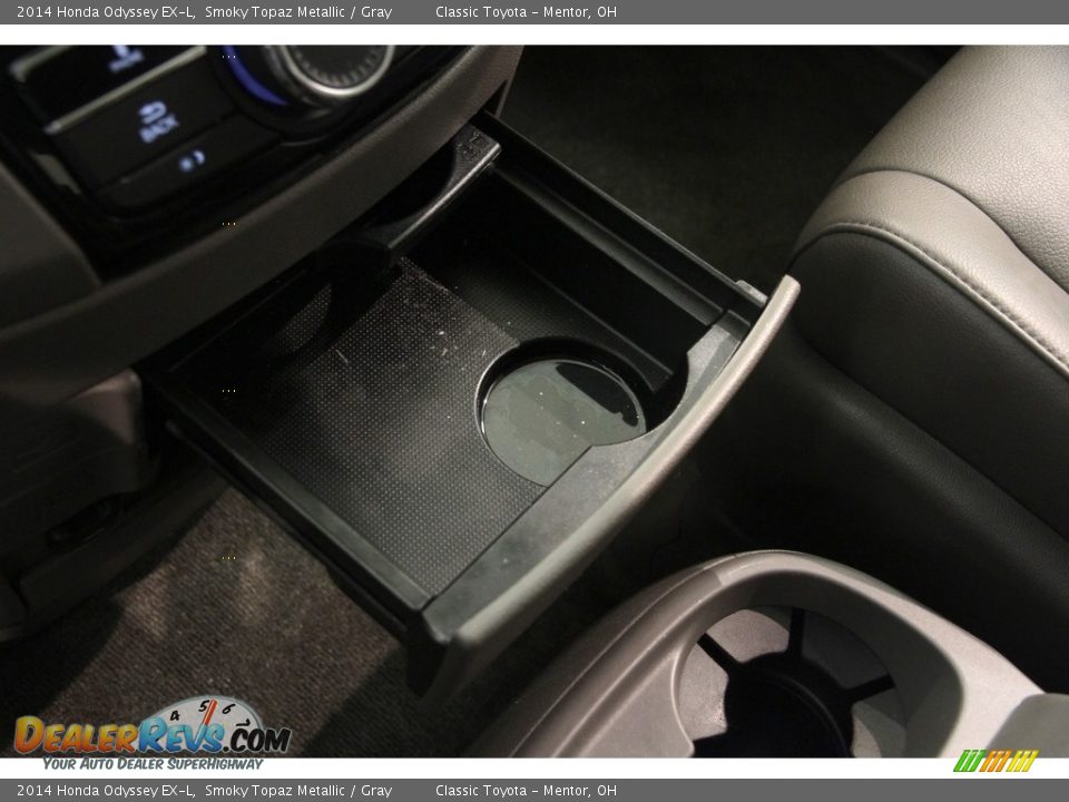 2014 Honda Odyssey EX-L Smoky Topaz Metallic / Gray Photo #16