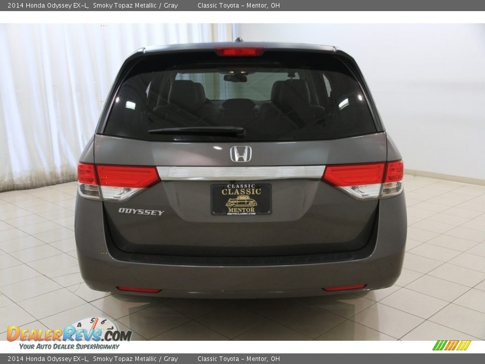 2014 Honda Odyssey EX-L Smoky Topaz Metallic / Gray Photo #21