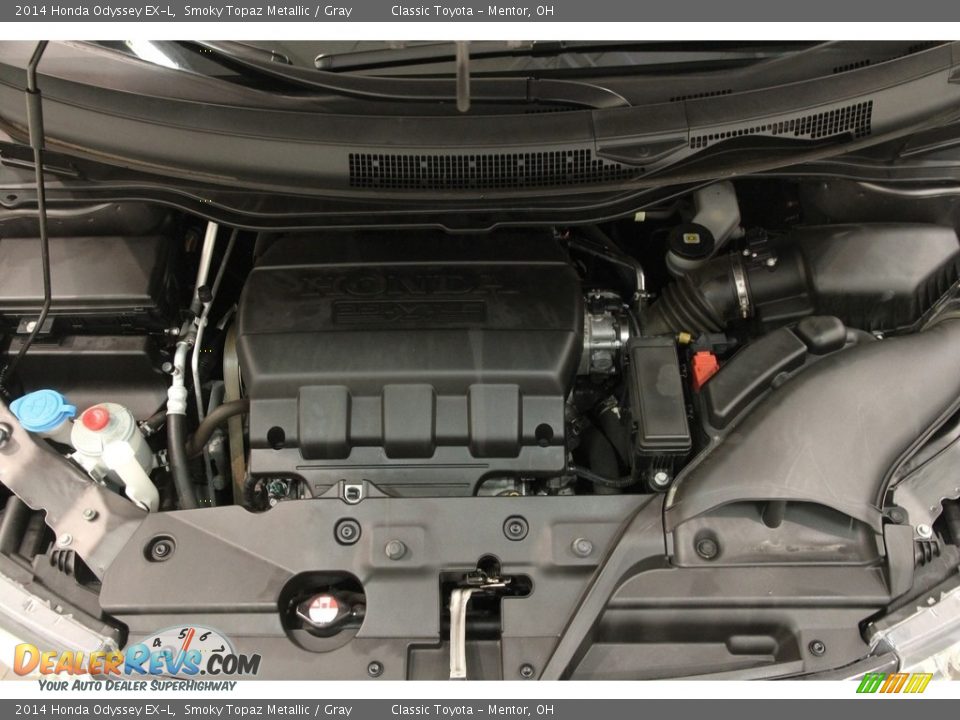 2014 Honda Odyssey EX-L Smoky Topaz Metallic / Gray Photo #22