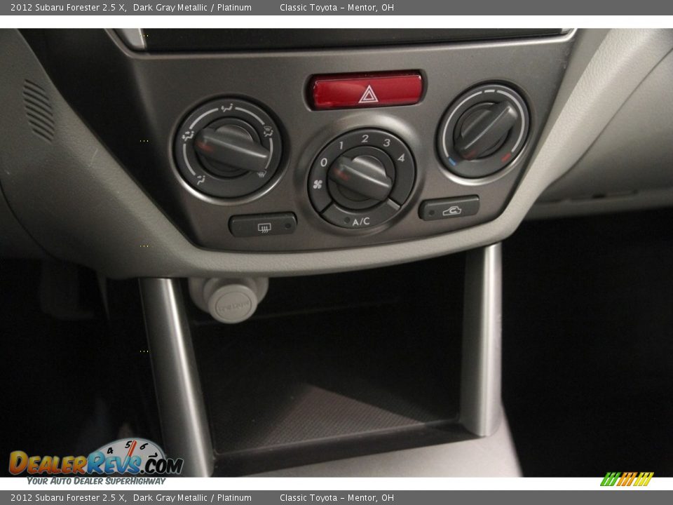 2012 Subaru Forester 2.5 X Dark Gray Metallic / Platinum Photo #14