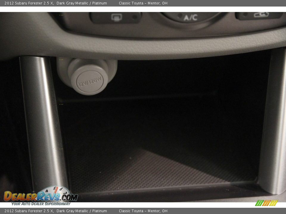 2012 Subaru Forester 2.5 X Dark Gray Metallic / Platinum Photo #15