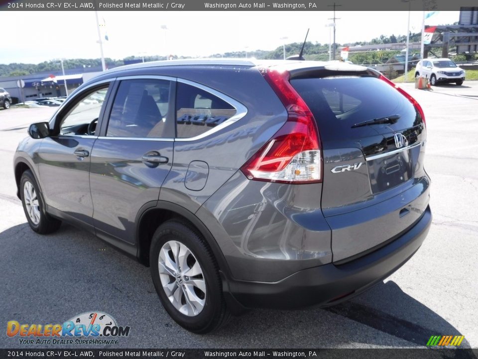 2014 Honda CR-V EX-L AWD Polished Metal Metallic / Gray Photo #8