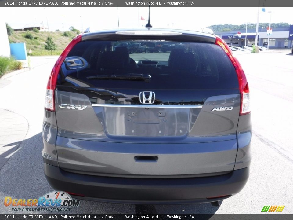 2014 Honda CR-V EX-L AWD Polished Metal Metallic / Gray Photo #9