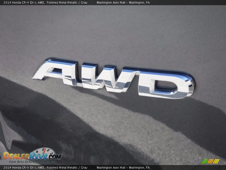 2014 Honda CR-V EX-L AWD Polished Metal Metallic / Gray Photo #11