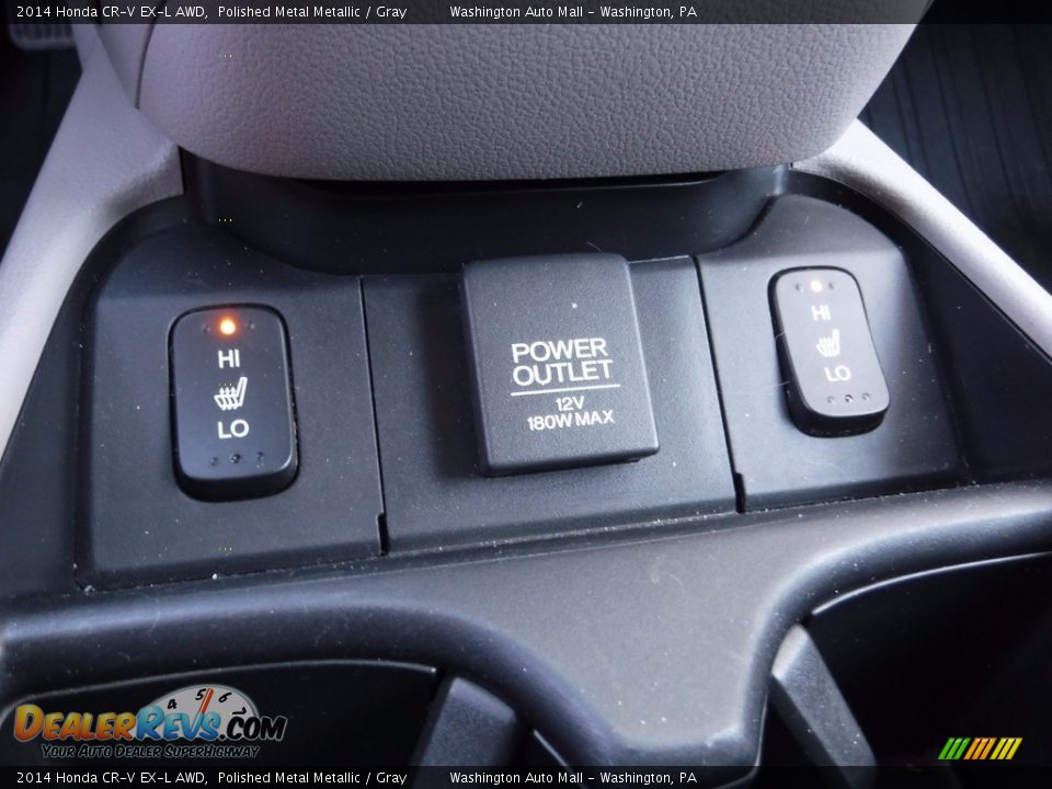2014 Honda CR-V EX-L AWD Polished Metal Metallic / Gray Photo #21