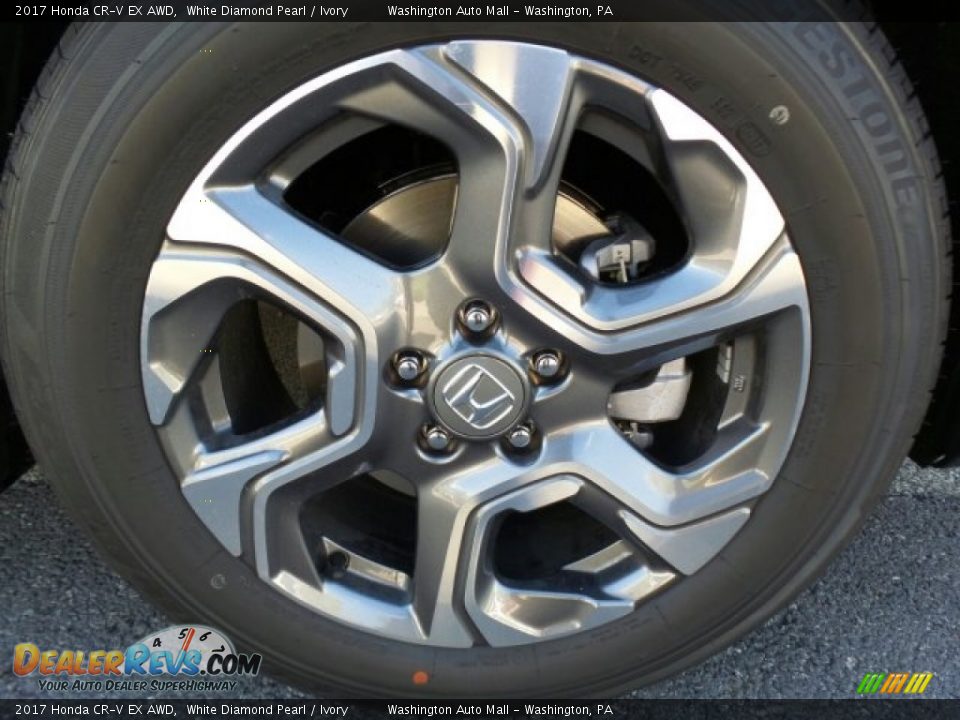2017 Honda CR-V EX AWD White Diamond Pearl / Ivory Photo #3