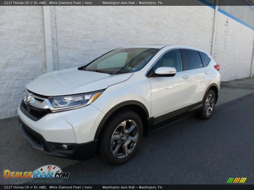 2017 Honda CR-V EX AWD White Diamond Pearl / Ivory Photo #5