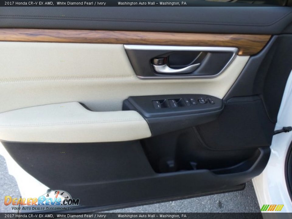 2017 Honda CR-V EX AWD White Diamond Pearl / Ivory Photo #13