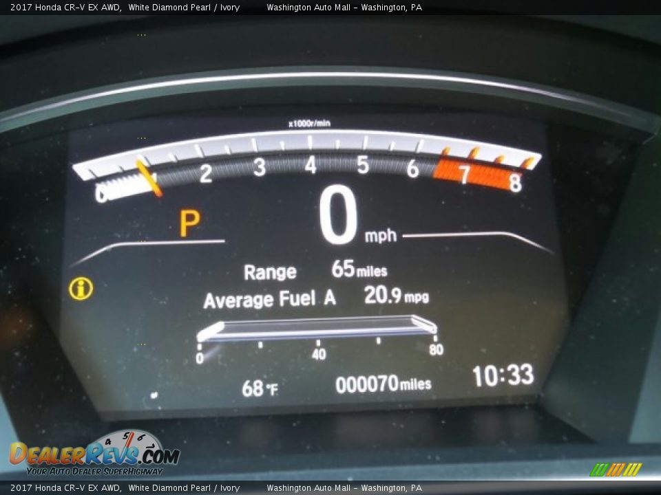 2017 Honda CR-V EX AWD White Diamond Pearl / Ivory Photo #17