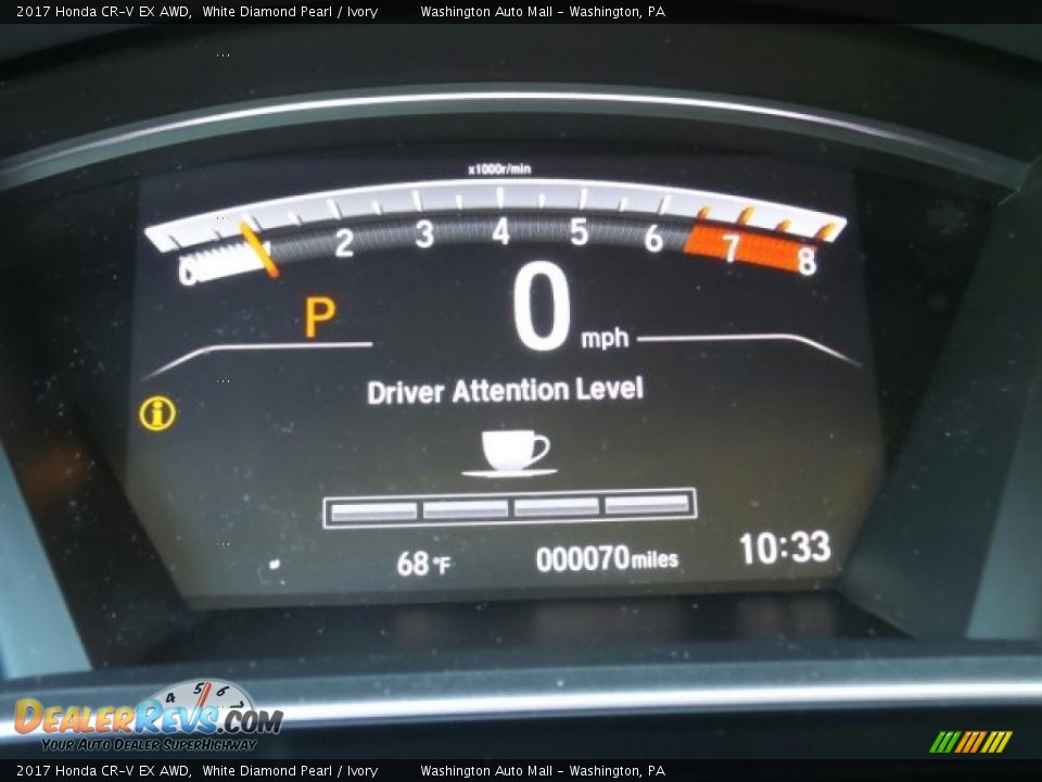 2017 Honda CR-V EX AWD White Diamond Pearl / Ivory Photo #18