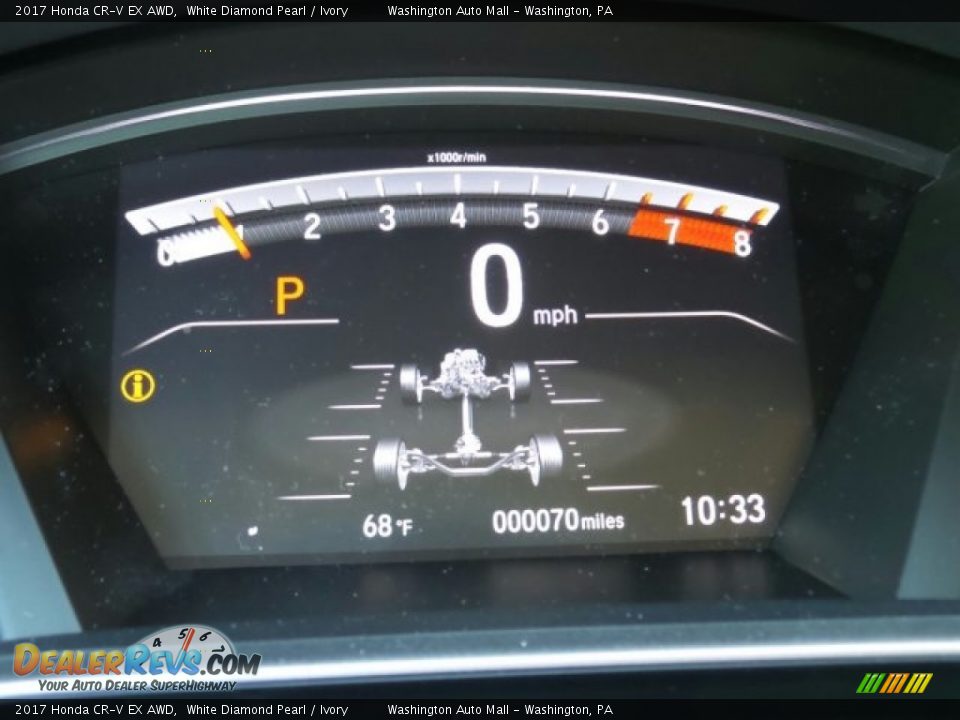 2017 Honda CR-V EX AWD White Diamond Pearl / Ivory Photo #19