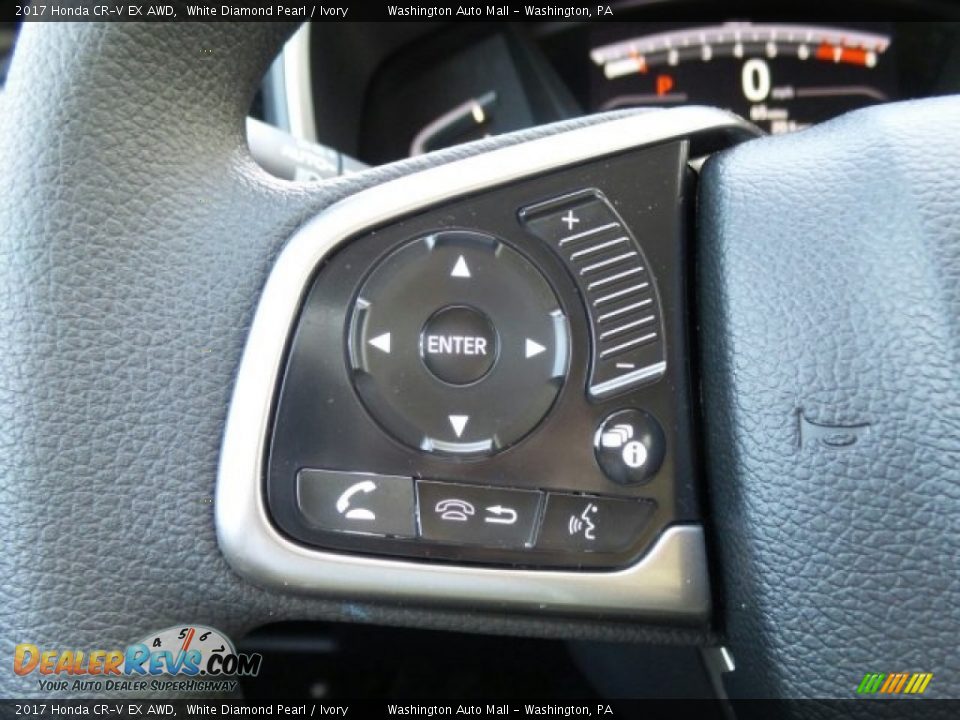 2017 Honda CR-V EX AWD White Diamond Pearl / Ivory Photo #21