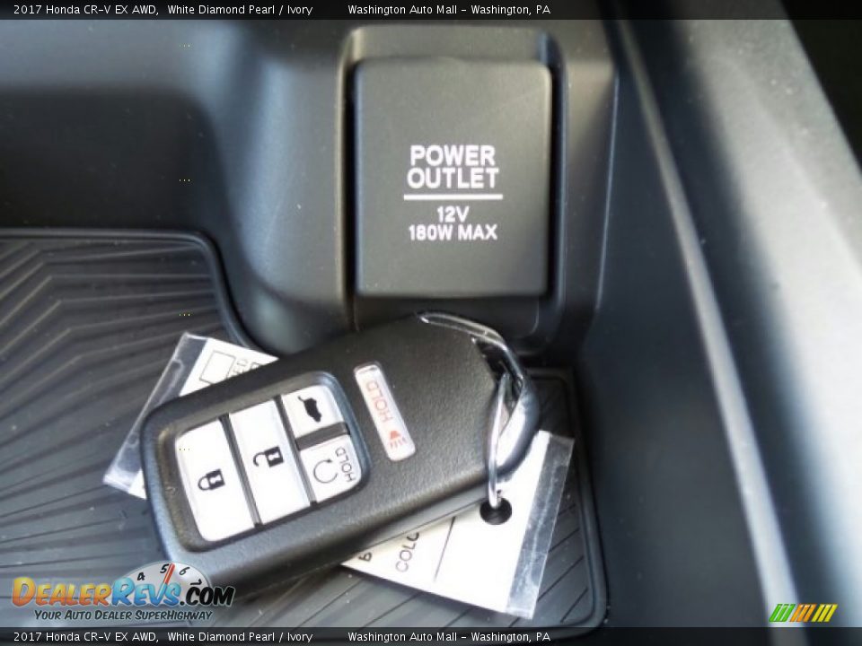 2017 Honda CR-V EX AWD White Diamond Pearl / Ivory Photo #32