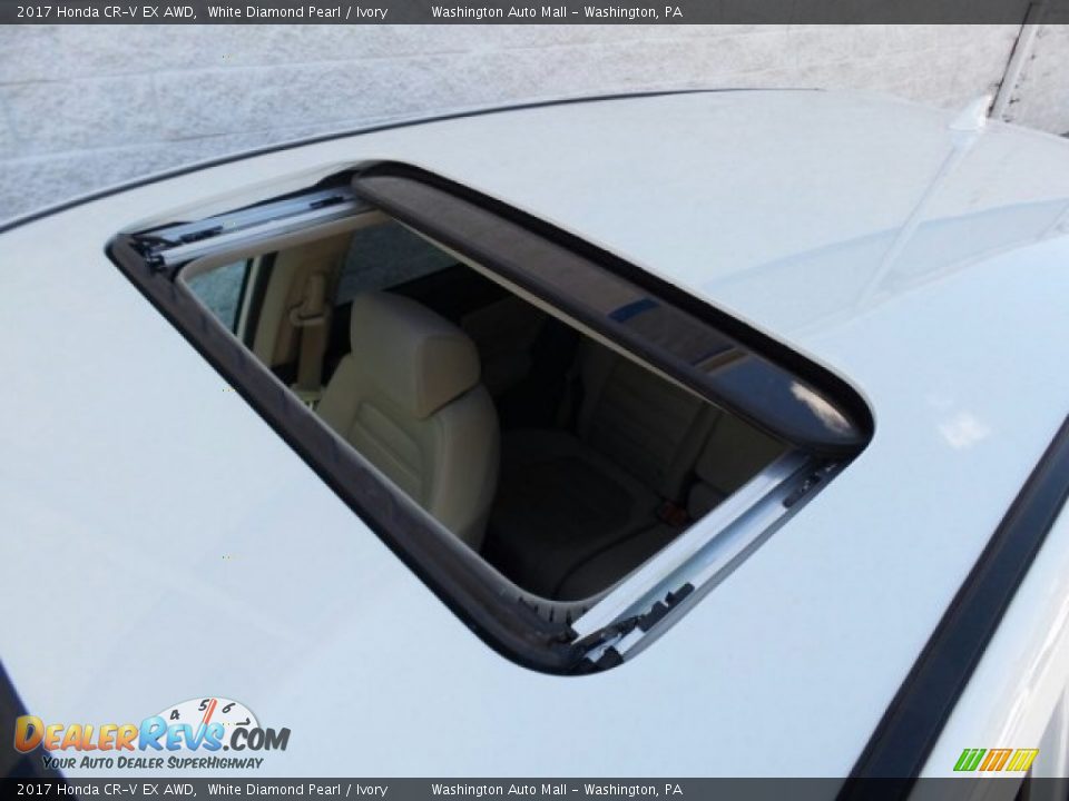 2017 Honda CR-V EX AWD White Diamond Pearl / Ivory Photo #34