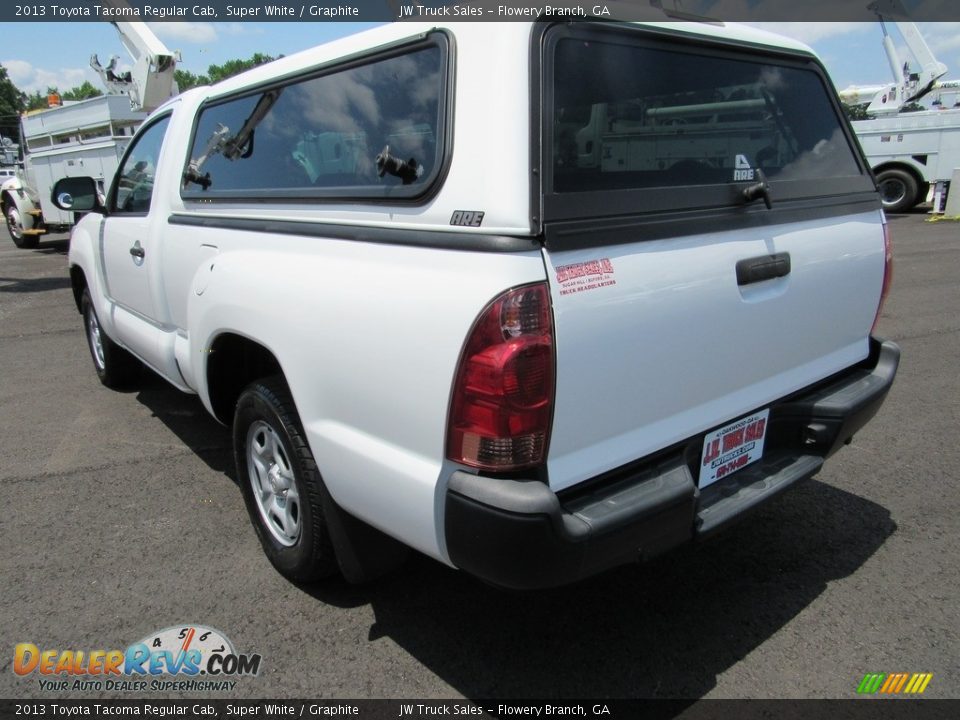 2013 Toyota Tacoma Regular Cab Super White / Graphite Photo #4
