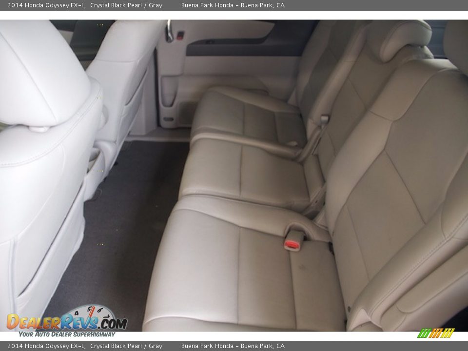 2014 Honda Odyssey EX-L Crystal Black Pearl / Gray Photo #4