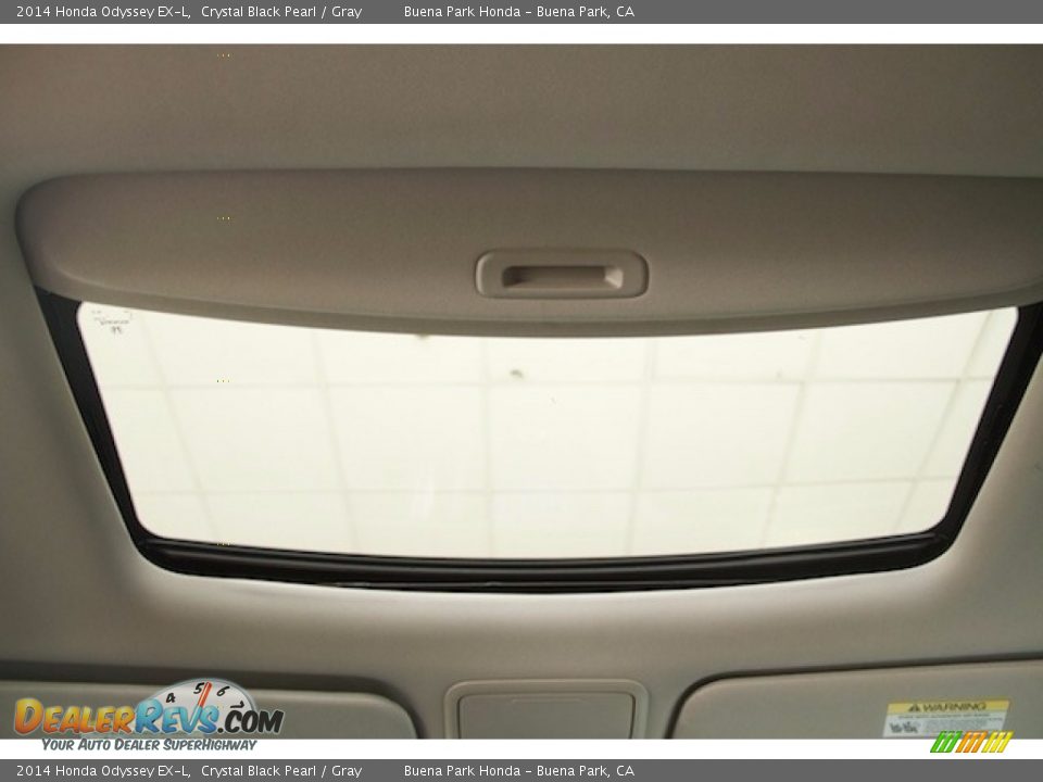 2014 Honda Odyssey EX-L Crystal Black Pearl / Gray Photo #15