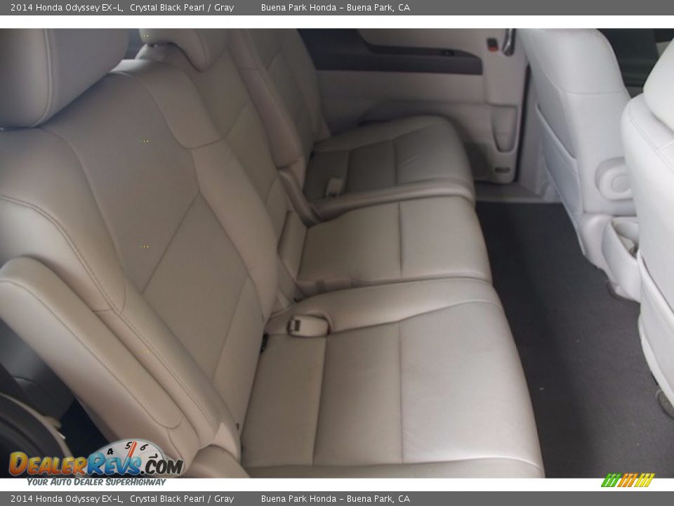 2014 Honda Odyssey EX-L Crystal Black Pearl / Gray Photo #17