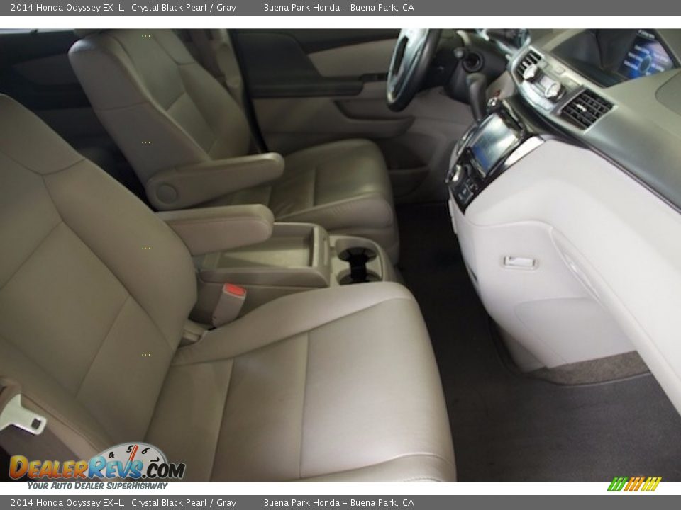 2014 Honda Odyssey EX-L Crystal Black Pearl / Gray Photo #20