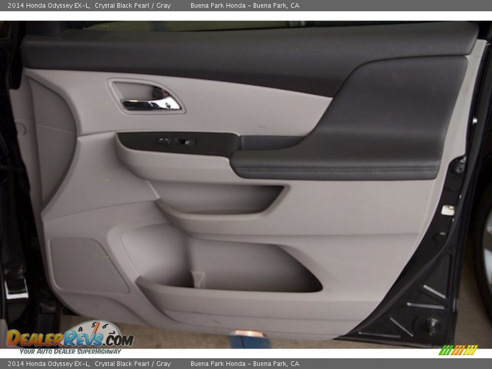 2014 Honda Odyssey EX-L Crystal Black Pearl / Gray Photo #28