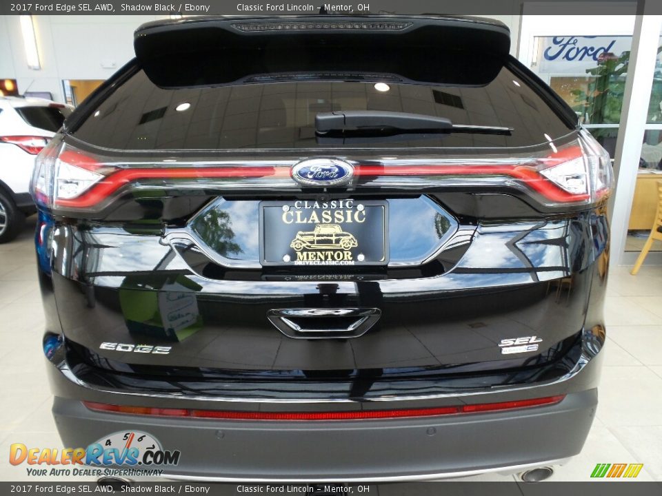 2017 Ford Edge SEL AWD Shadow Black / Ebony Photo #4