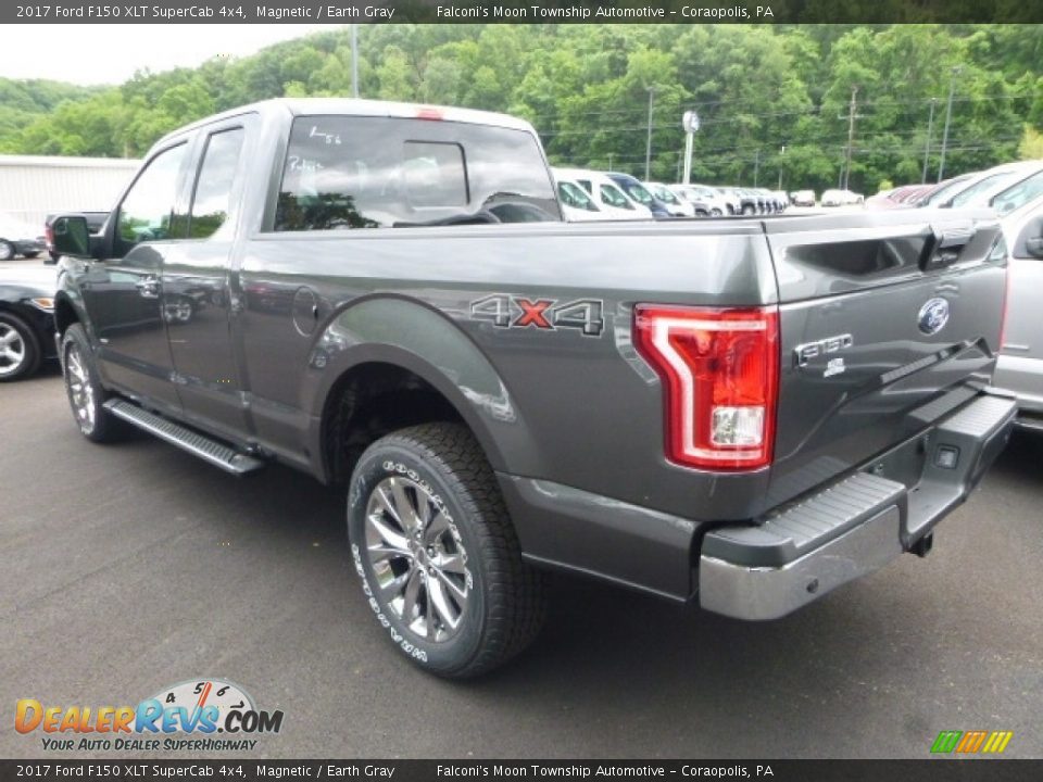 2017 Ford F150 XLT SuperCab 4x4 Magnetic / Earth Gray Photo #3
