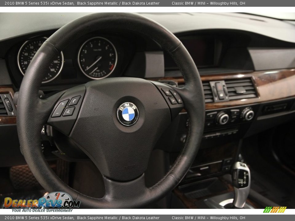 2010 BMW 5 Series 535i xDrive Sedan Steering Wheel Photo #6