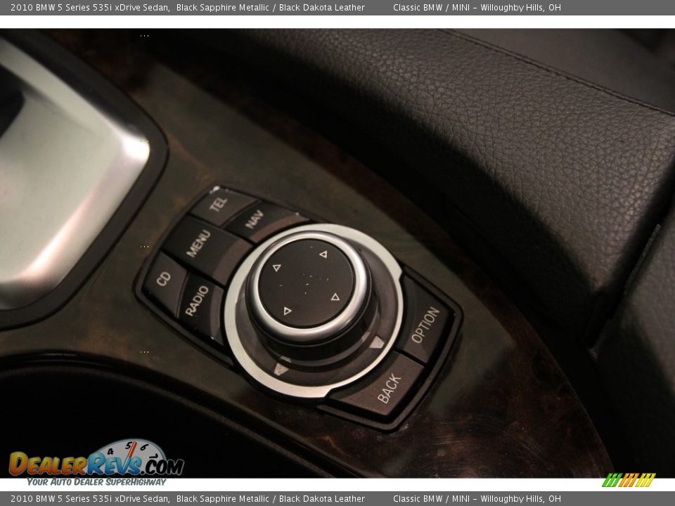 2010 BMW 5 Series 535i xDrive Sedan Black Sapphire Metallic / Black Dakota Leather Photo #14