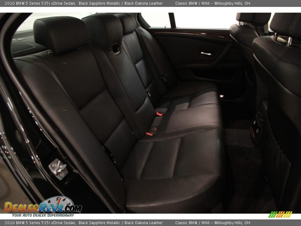 2010 BMW 5 Series 535i xDrive Sedan Black Sapphire Metallic / Black Dakota Leather Photo #16
