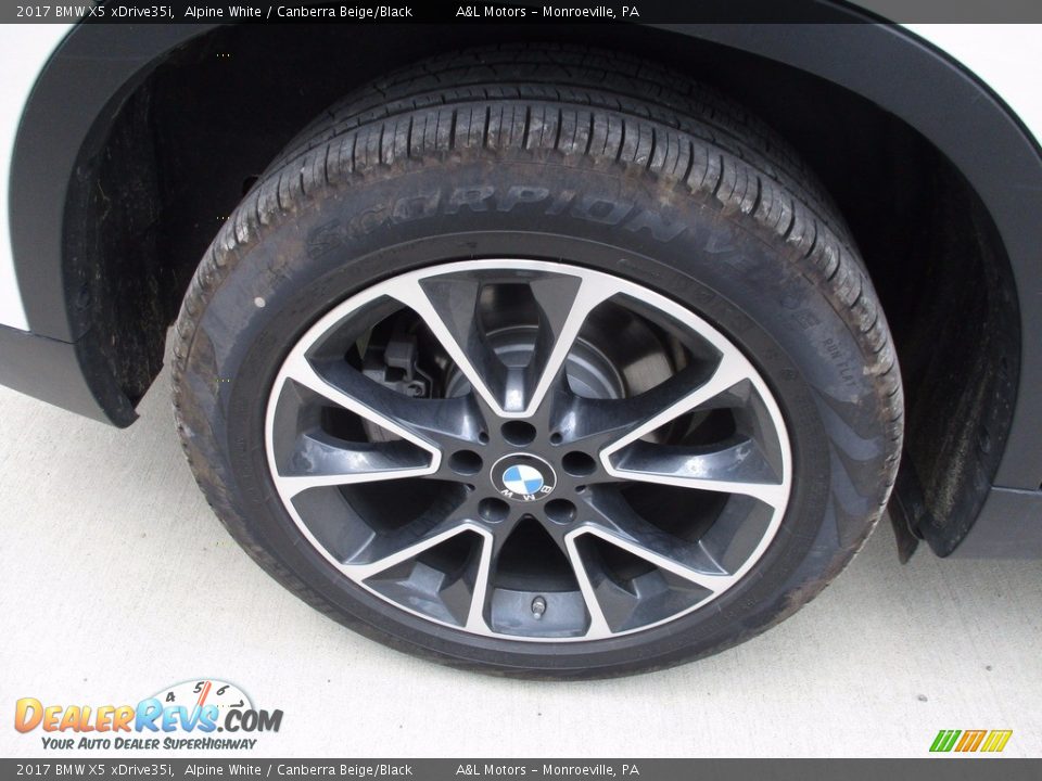 2017 BMW X5 xDrive35i Alpine White / Canberra Beige/Black Photo #3