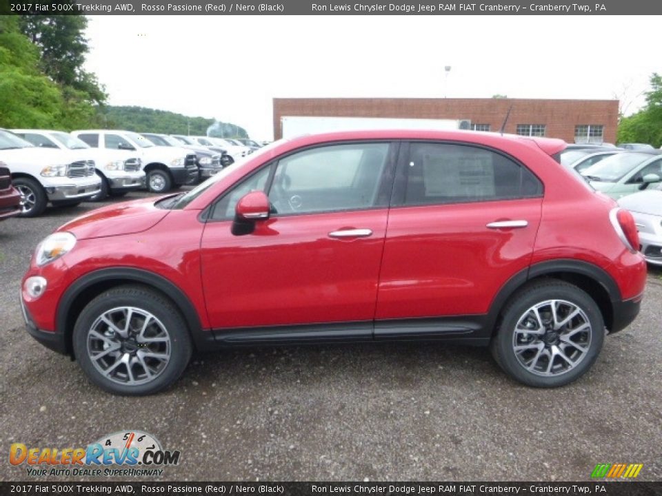 Rosso Passione (Red) 2017 Fiat 500X Trekking AWD Photo #2