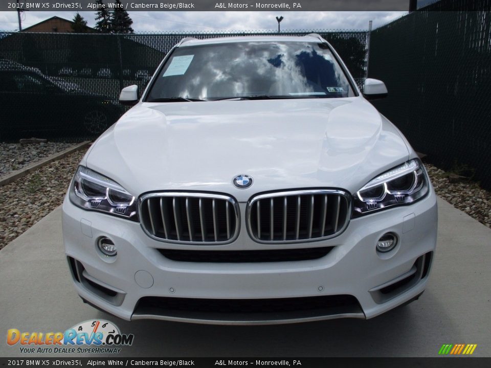 2017 BMW X5 xDrive35i Alpine White / Canberra Beige/Black Photo #7