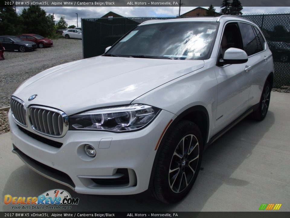 2017 BMW X5 xDrive35i Alpine White / Canberra Beige/Black Photo #8