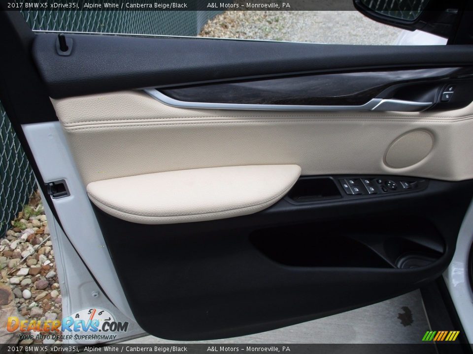 2017 BMW X5 xDrive35i Alpine White / Canberra Beige/Black Photo #9