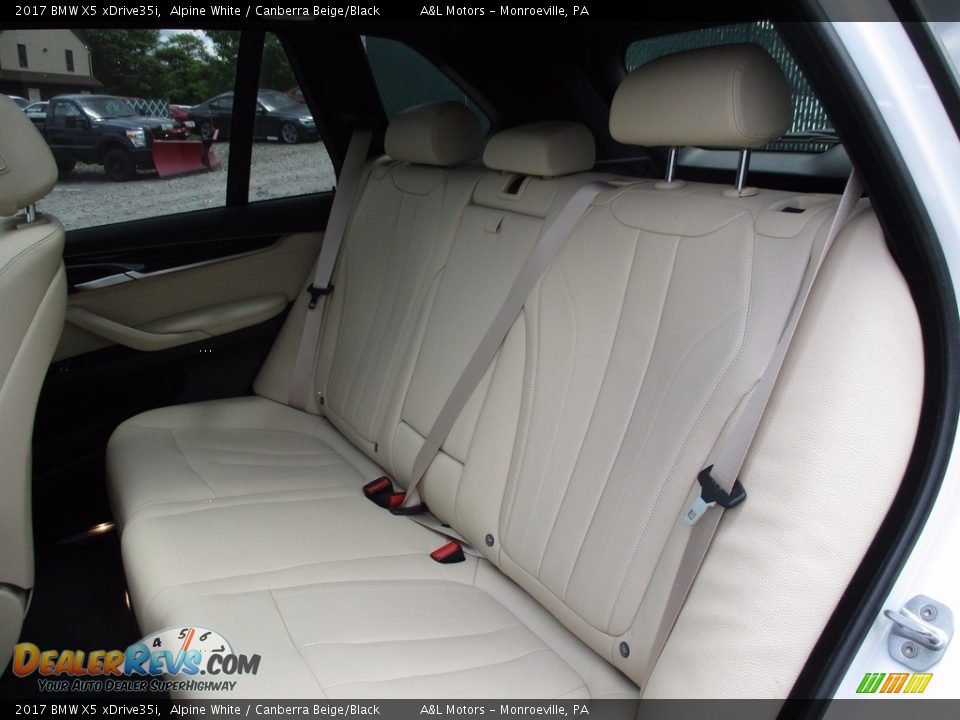 2017 BMW X5 xDrive35i Alpine White / Canberra Beige/Black Photo #12