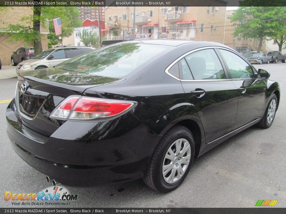 2013 Mazda MAZDA6 i Sport Sedan Ebony Black / Black Photo #5
