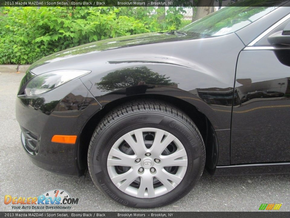 2013 Mazda MAZDA6 i Sport Sedan Ebony Black / Black Photo #10