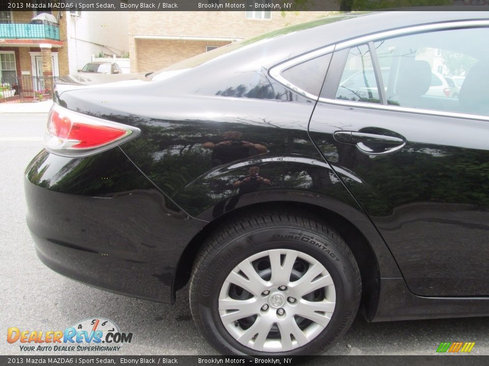 2013 Mazda MAZDA6 i Sport Sedan Ebony Black / Black Photo #15