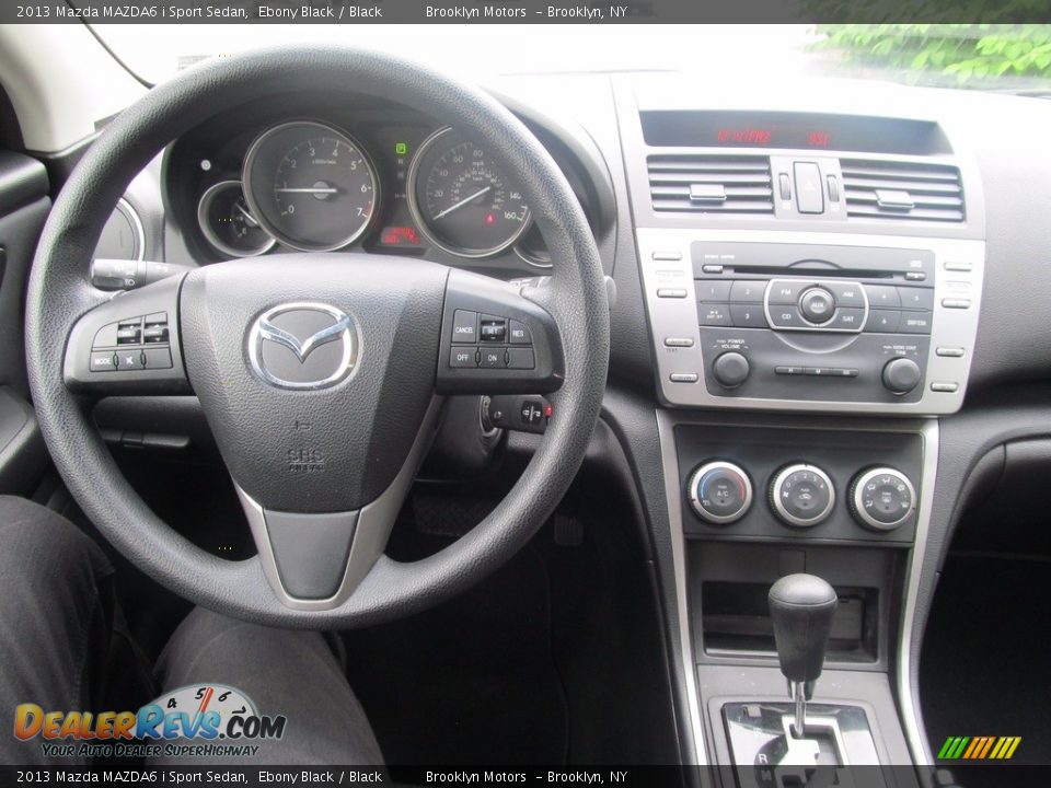 2013 Mazda MAZDA6 i Sport Sedan Ebony Black / Black Photo #18