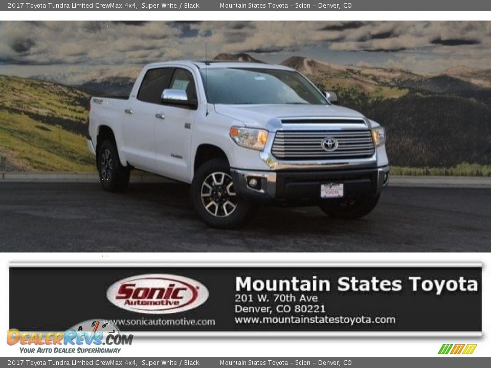 2017 Toyota Tundra Limited CrewMax 4x4 Super White / Black Photo #1