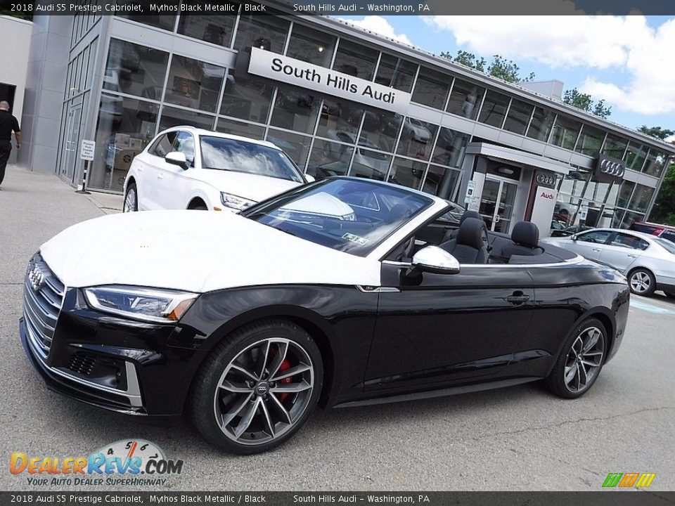 2018 Audi S5 Prestige Cabriolet Mythos Black Metallic / Black Photo #1
