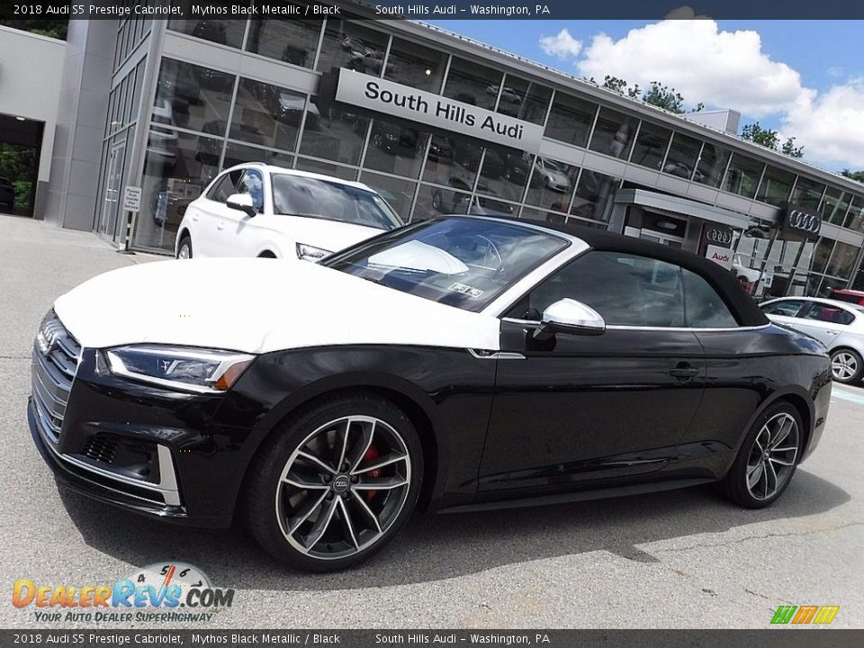 2018 Audi S5 Prestige Cabriolet Mythos Black Metallic / Black Photo #2