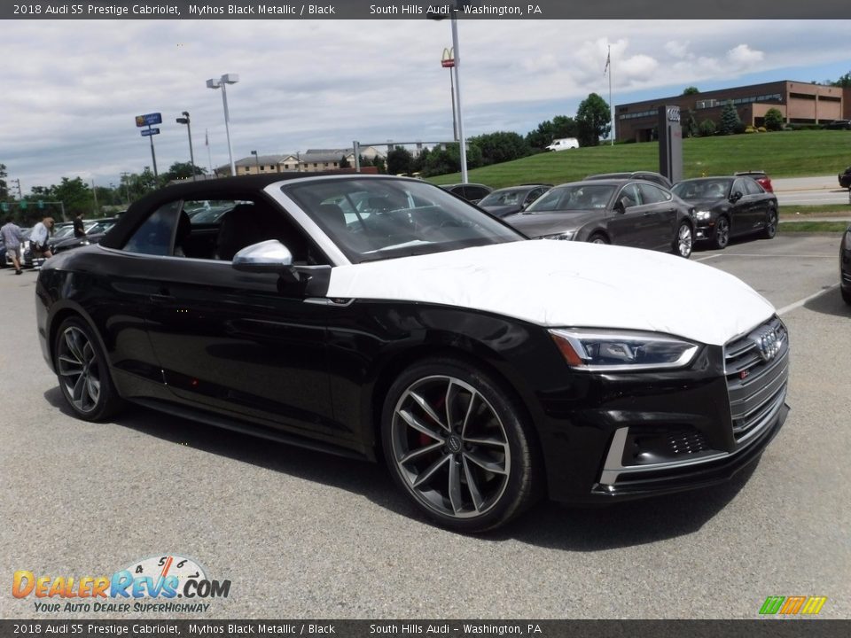2018 Audi S5 Prestige Cabriolet Mythos Black Metallic / Black Photo #8