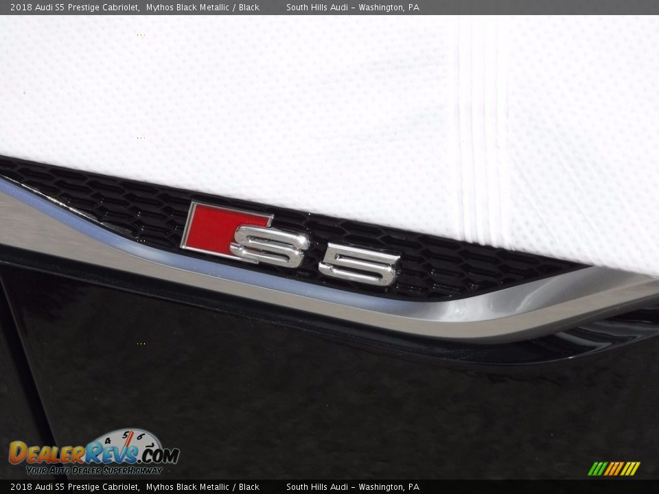 2018 Audi S5 Prestige Cabriolet Mythos Black Metallic / Black Photo #11