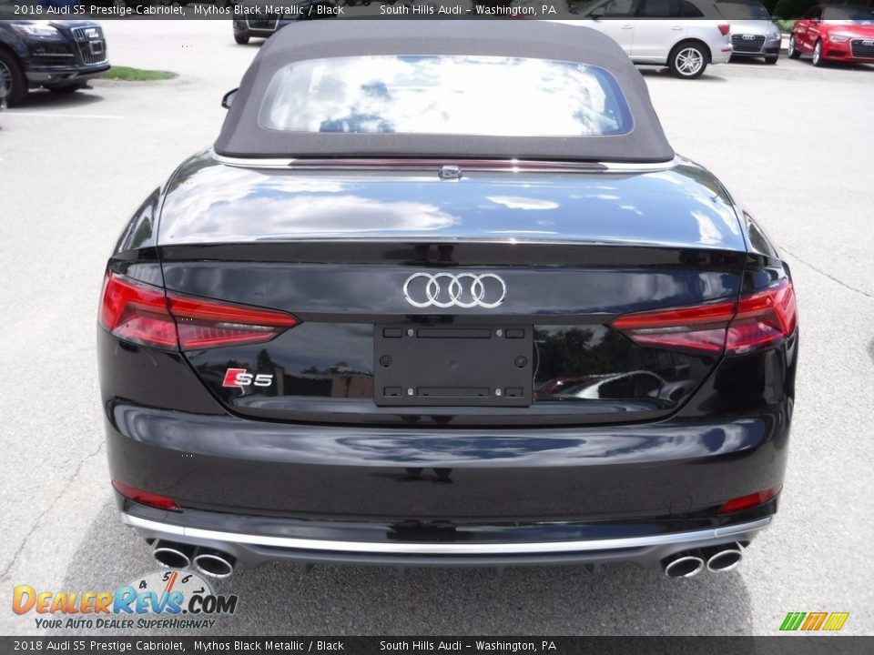 2018 Audi S5 Prestige Cabriolet Mythos Black Metallic / Black Photo #13
