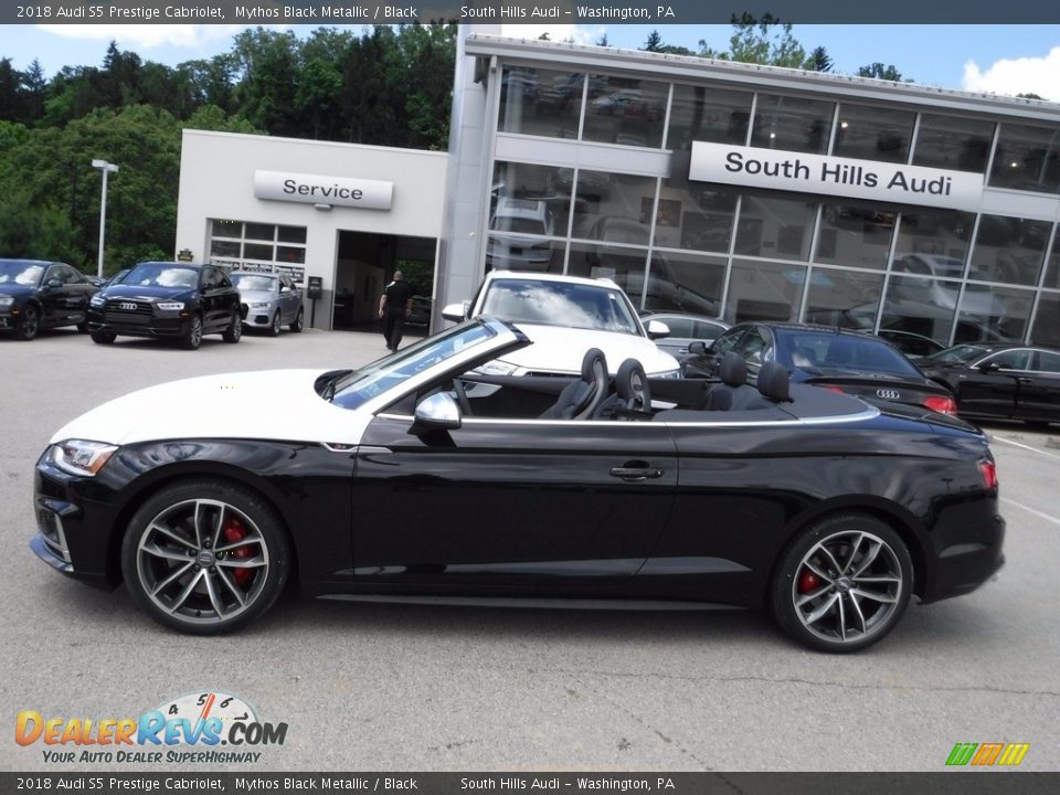 2018 Audi S5 Prestige Cabriolet Mythos Black Metallic / Black Photo #16